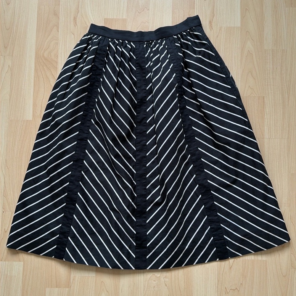 Givenchy Nouvelle Boutique black white cotton skirt, size 2